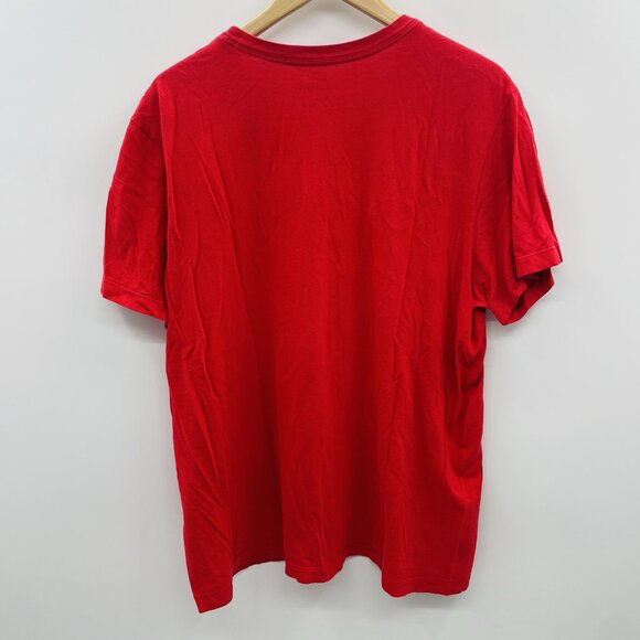 Nike Sportswear Mens Size Large Logo Short Sleeve Crew Neck T-shirt in Red 1413 - Picture 3 of 5